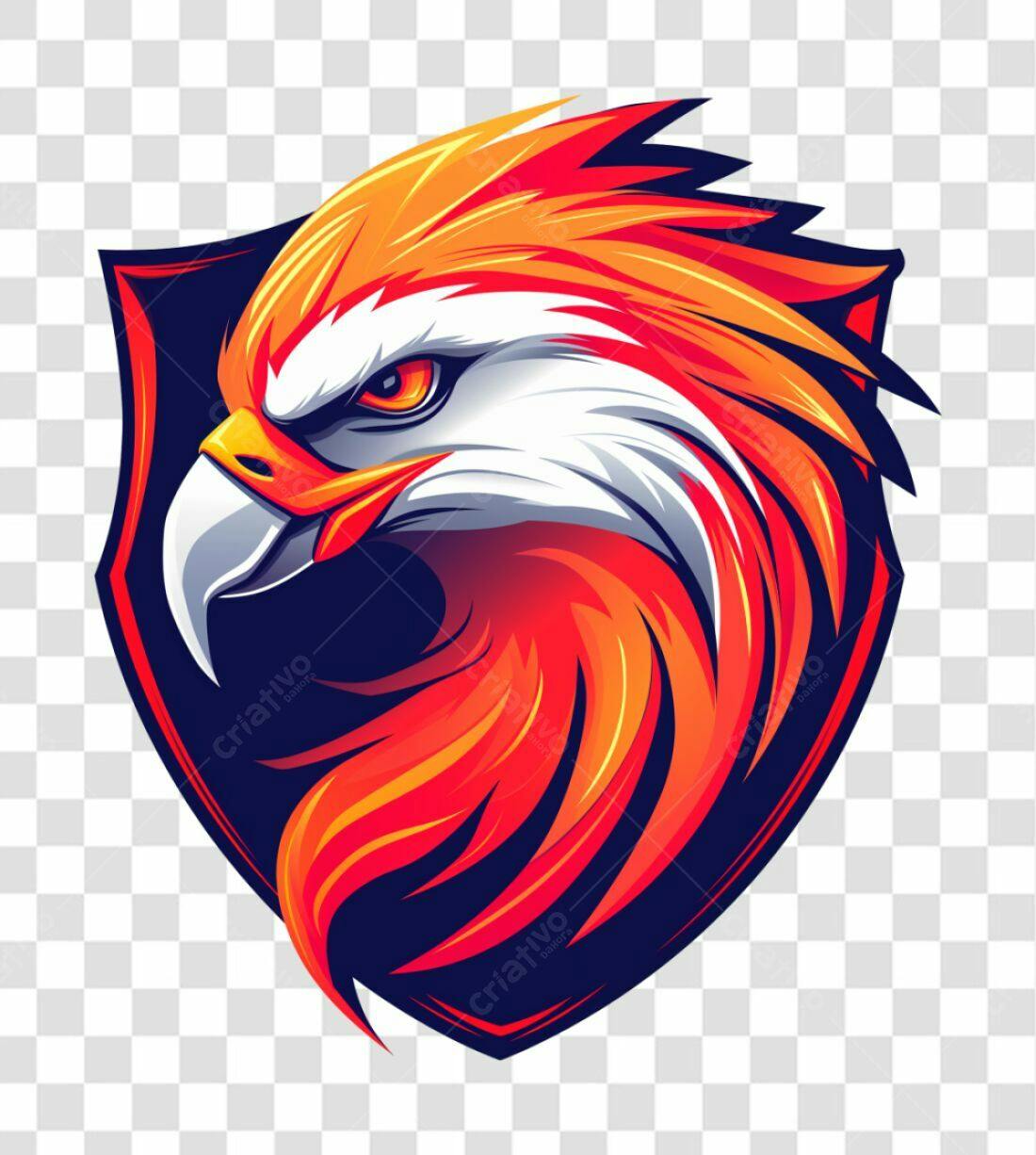 Logotipo Águia de Fogo PNG com fundo transparente