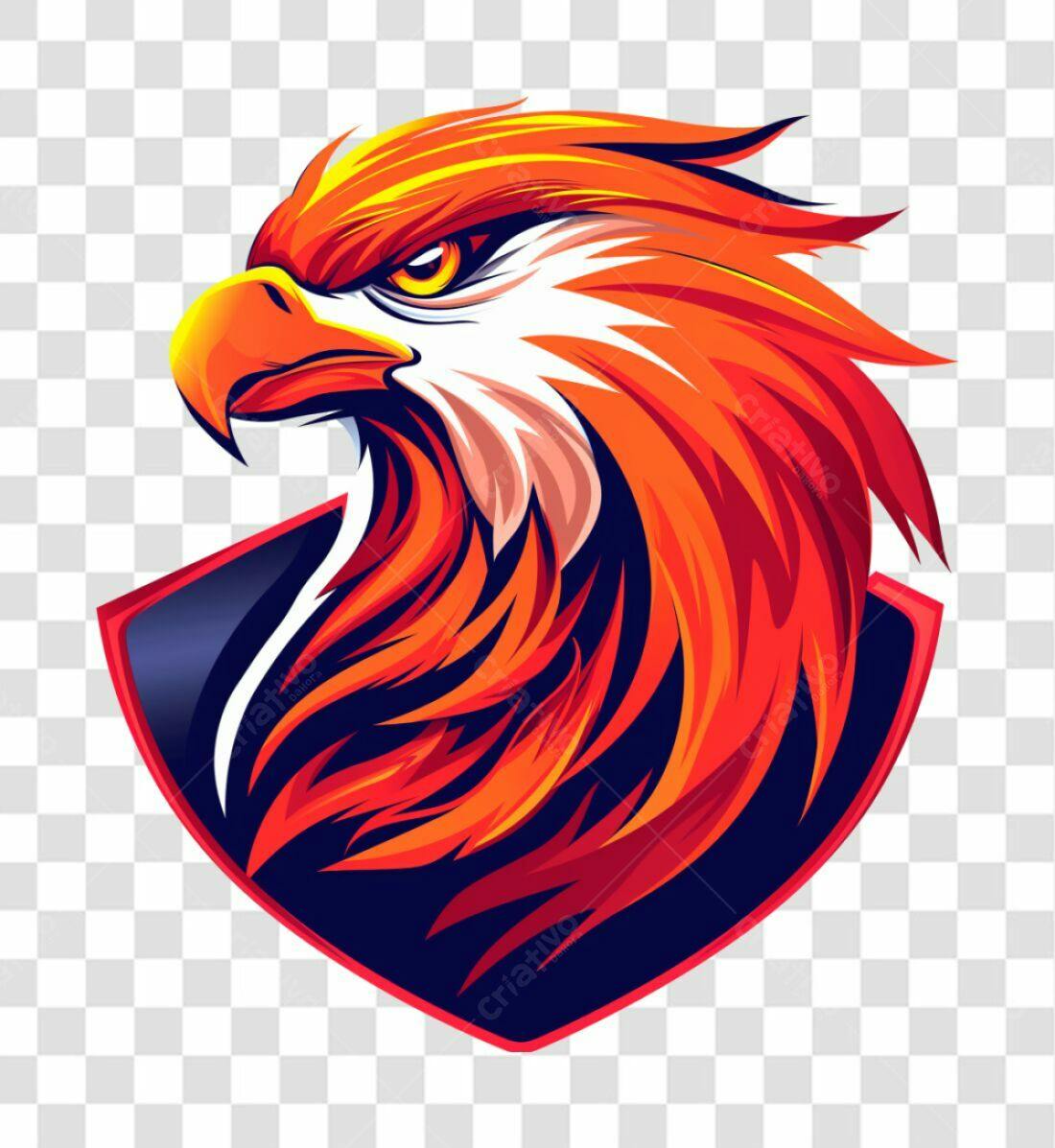 Logotipo Águia de Fogo PNG com fundo transparente