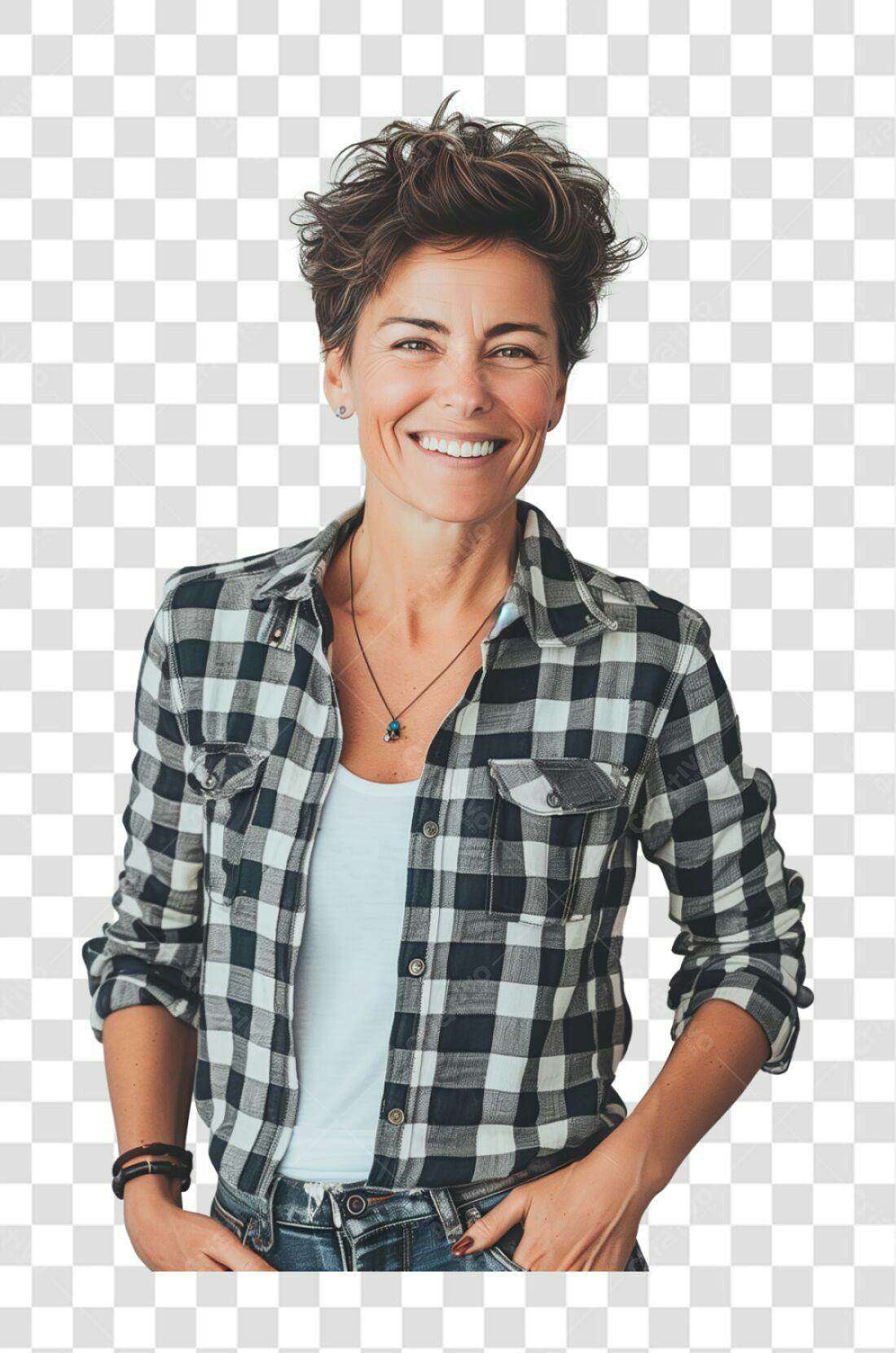 Imagem PNG com fundo transparente Mulher Sorridente