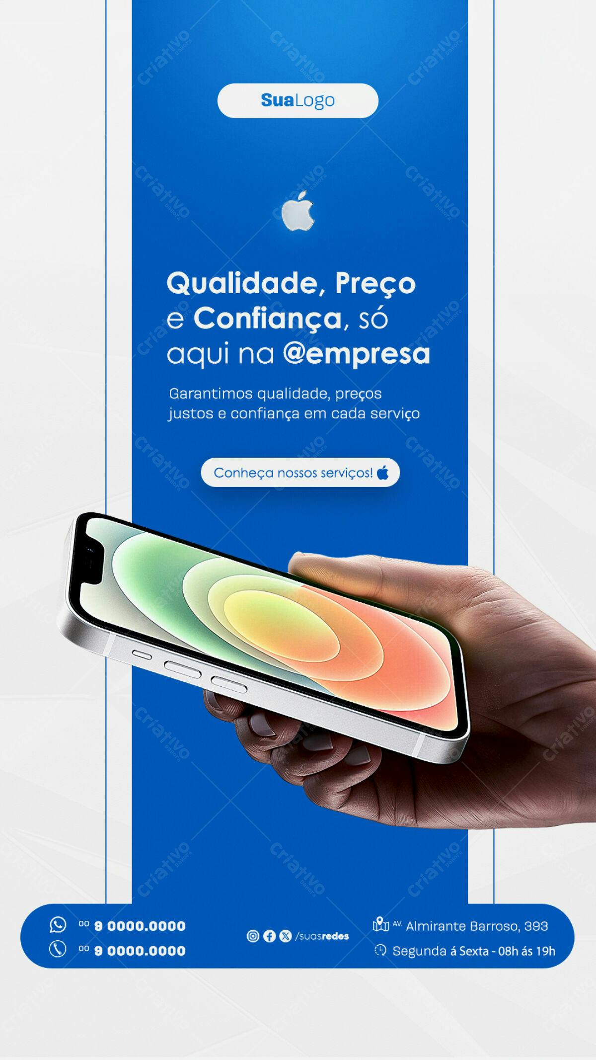 Flyer para Empresa de Serviços PSD Editável