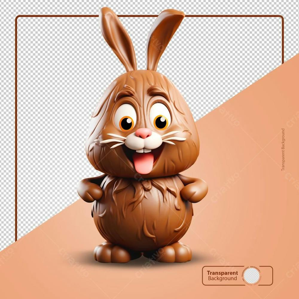 Chocolate Em Forma De Coelhinho Da Páscoa