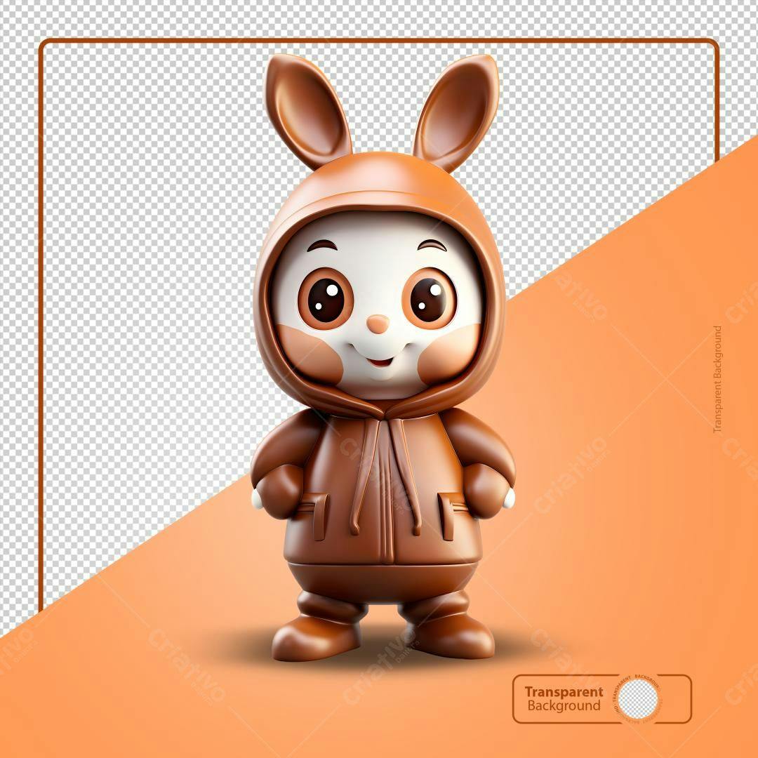 Icone Coelho Páscoa PNG com fundo transparente