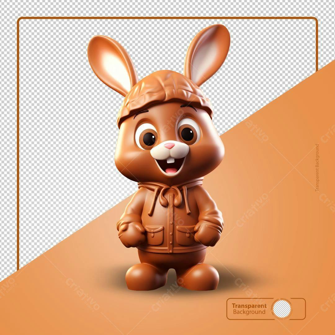 Icone Coelho Páscoa PNG com fundo transparente