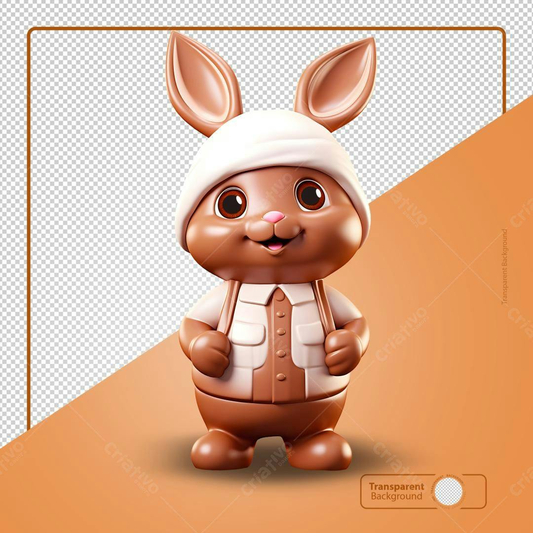 Icone Coelho Páscoa PNG com fundo transparente