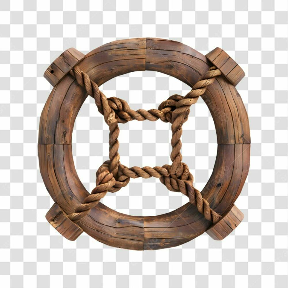 Circulo De Madeira E Corda 12