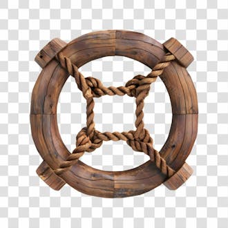 Circulo de madeira e corda 12