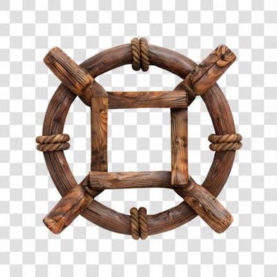 Circulo De Madeira E Corda 15
