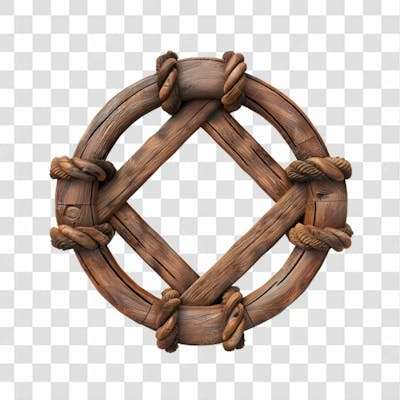 Circulo De Madeira E Corda 19