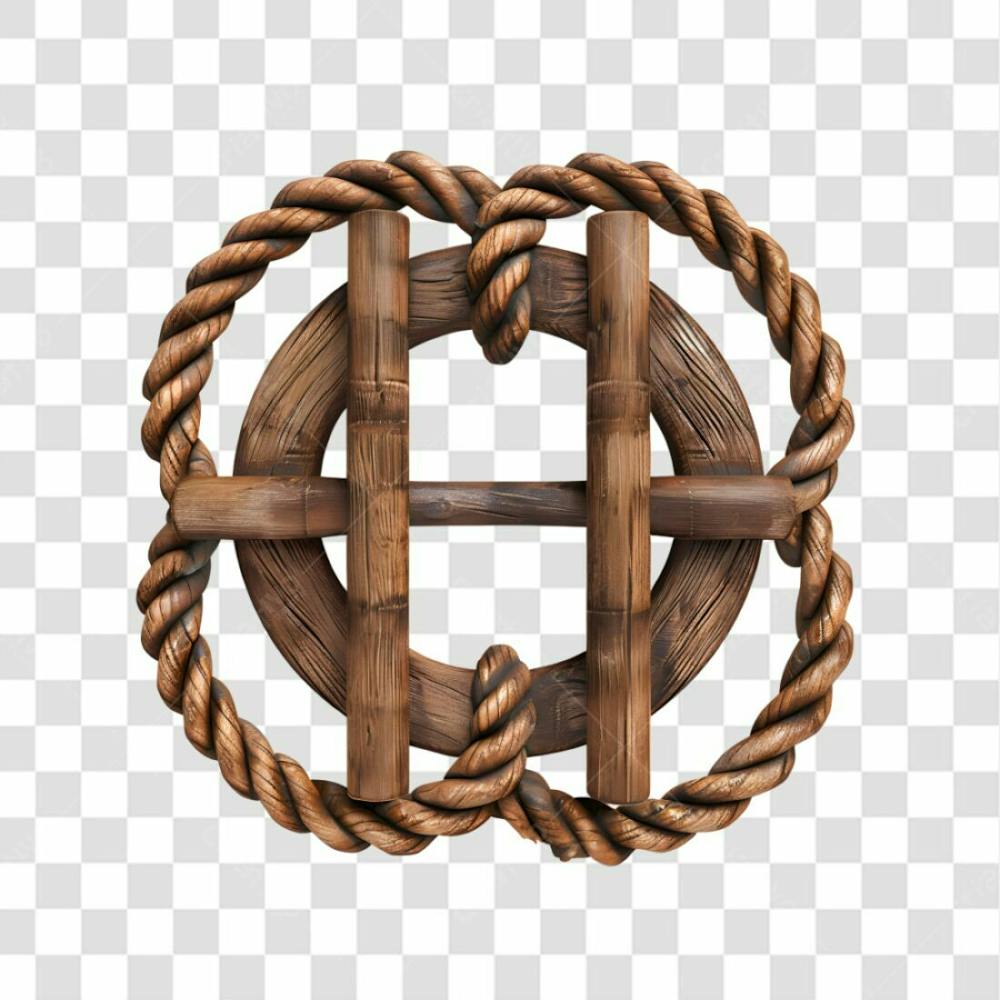 Circulo De Madeira E Corda 20