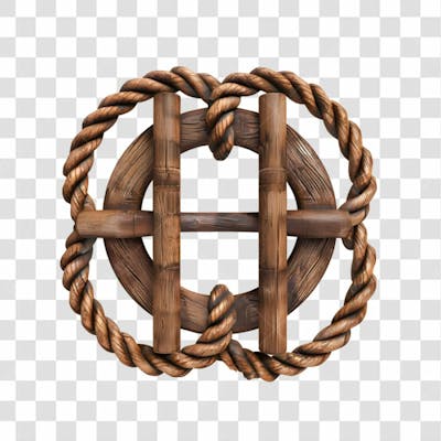 Circulo De Madeira E Corda 20