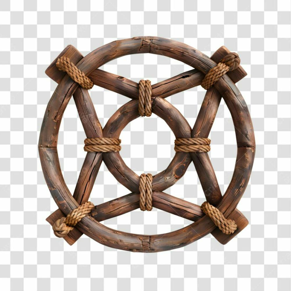 Circulo De Madeira E Corda 21
