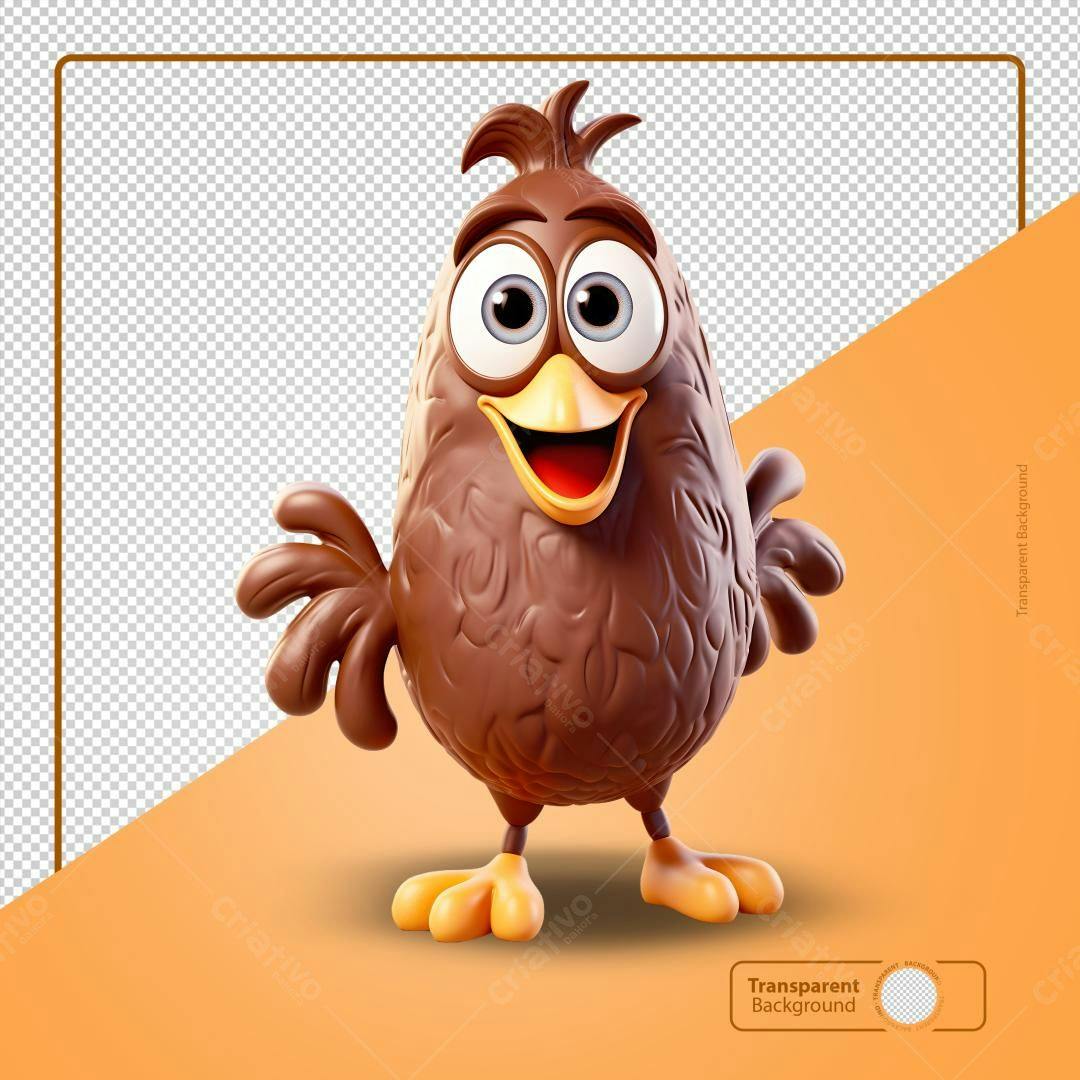 PSD Personagem Cartoon para Redes Sociais Editável