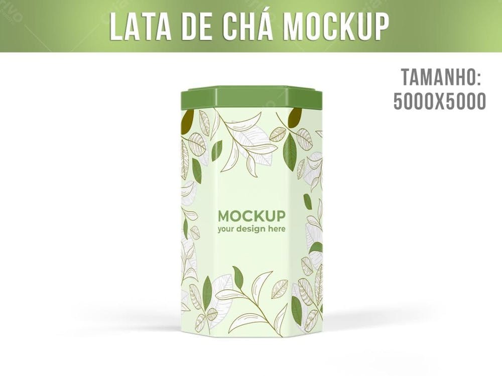 Lata De Chá Mockup