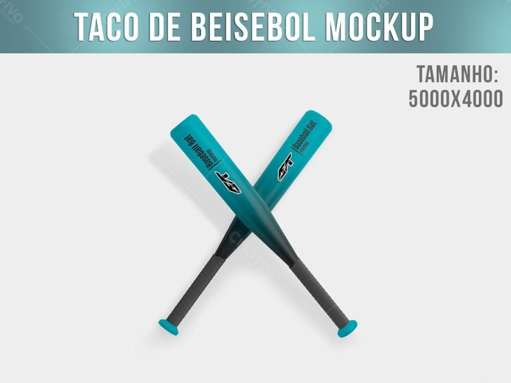 Dois Tacos De Beisebol Mockup