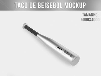 Taco De Beisebol De Metal Mockup