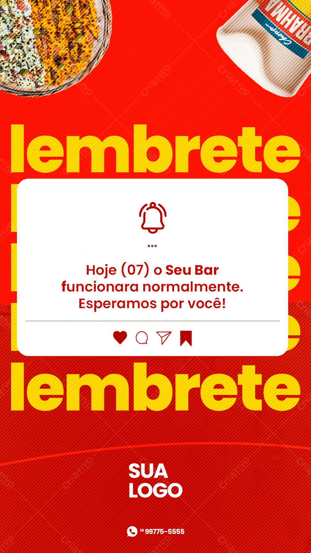 Lembrete De Happy Hour-Chopp Hist