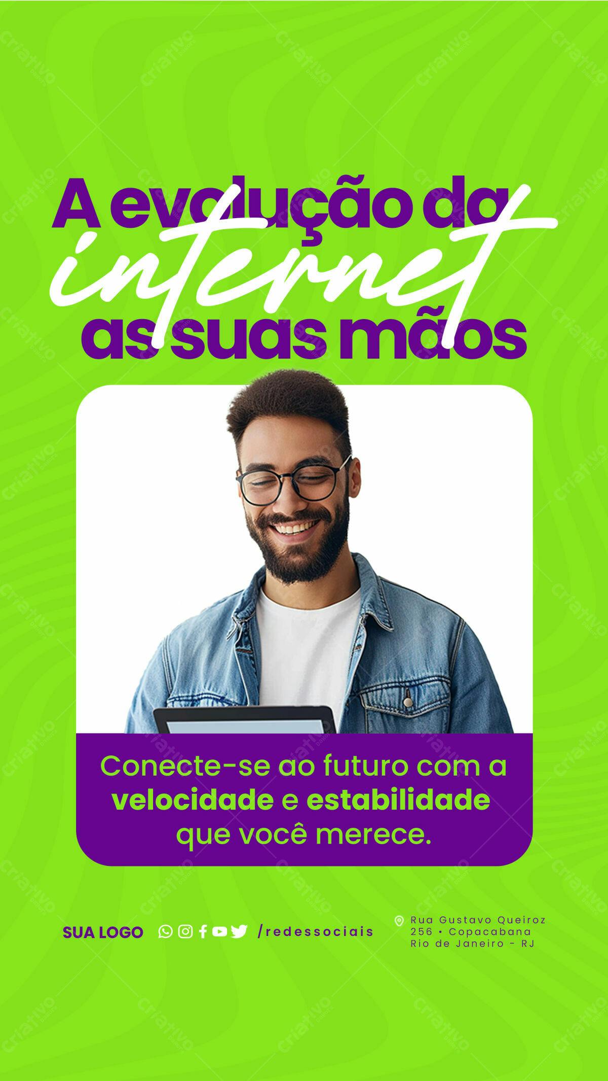 Flyer Internet para Empresas PSD Editável