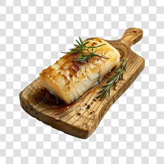 Imagem peixaria bacalhau salgado fresco com fundo transparente