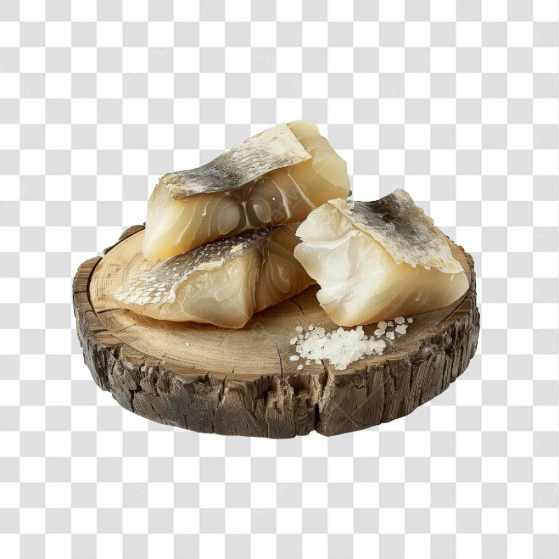 Imagem PNG Bacalhau Salgado com Fundo Transparente