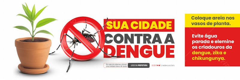 Carrossel sua cidade contra a dengue coloque areia nos vasos