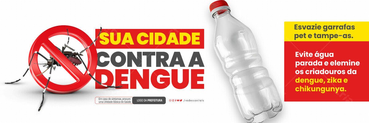 Banner Contra Dengue PSD Editável