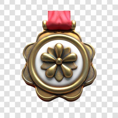 Medalha 3d png transparent