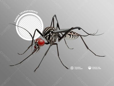 Elemento 3D Mosquito De Doença