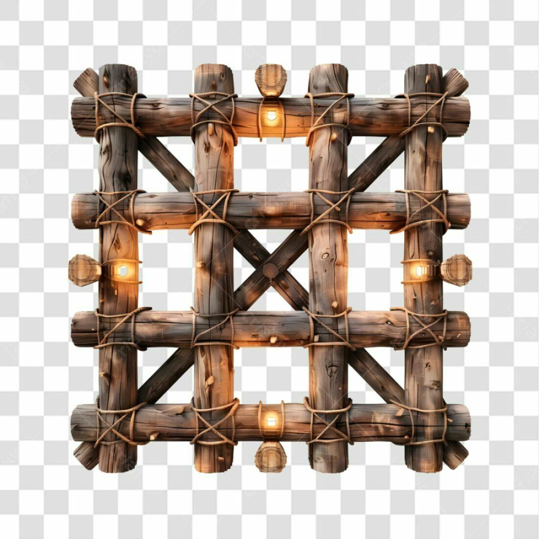 Icone Madeira Rustica PNG com fundo transparente