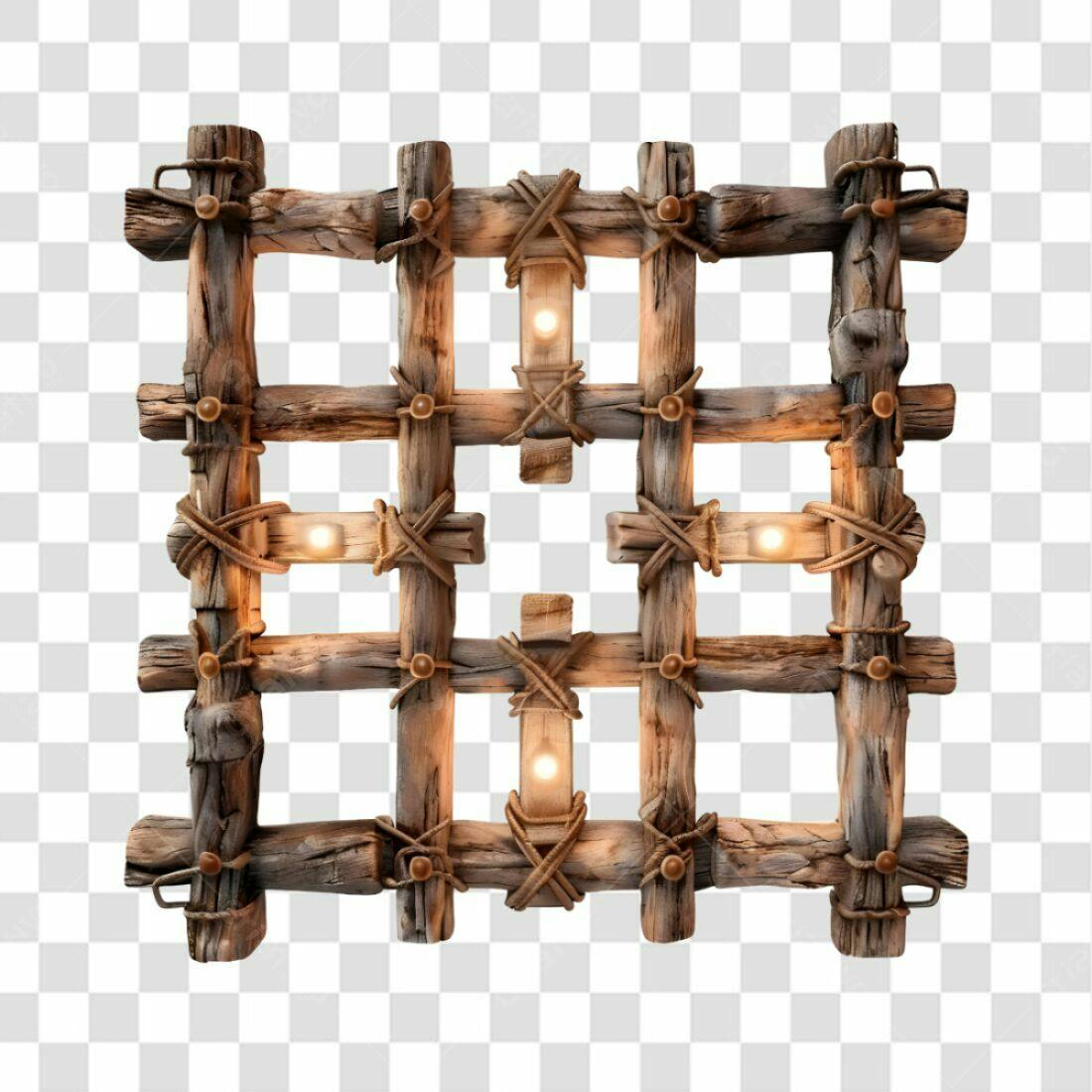 Icone decoração rústica PNG com fundo transparente