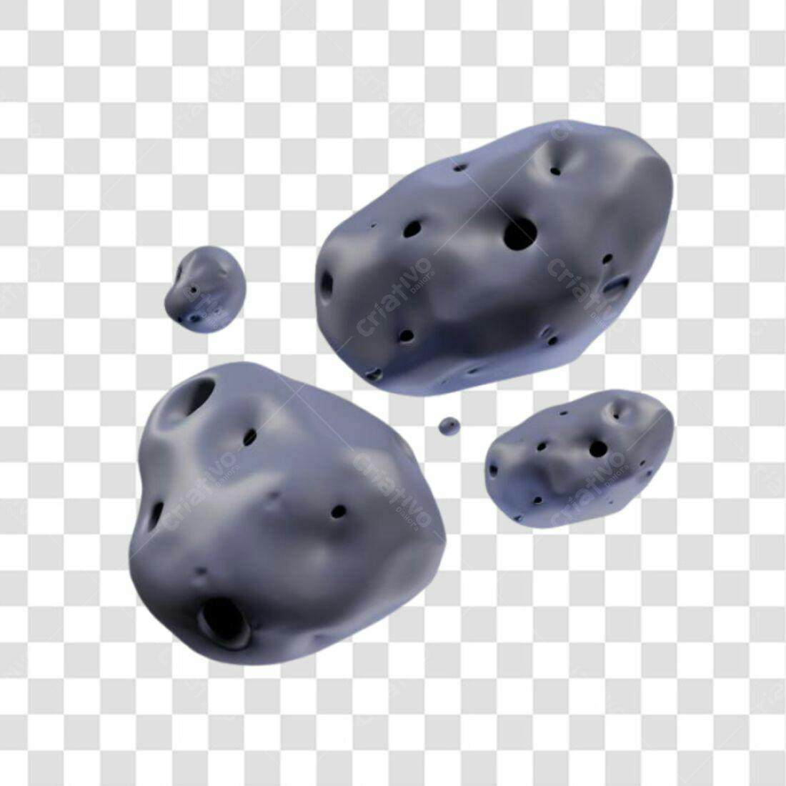 Icones de Asteroides PNG com fundo transparente