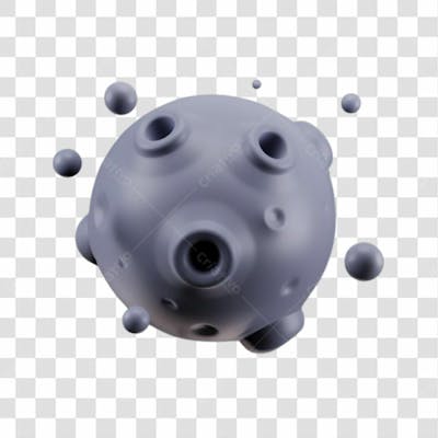 Lua 3D Png Transparente 