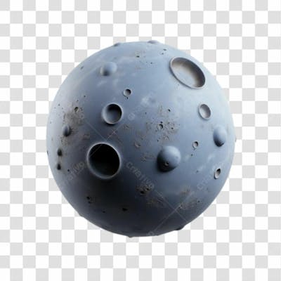 Lua 3D Png Transparente 