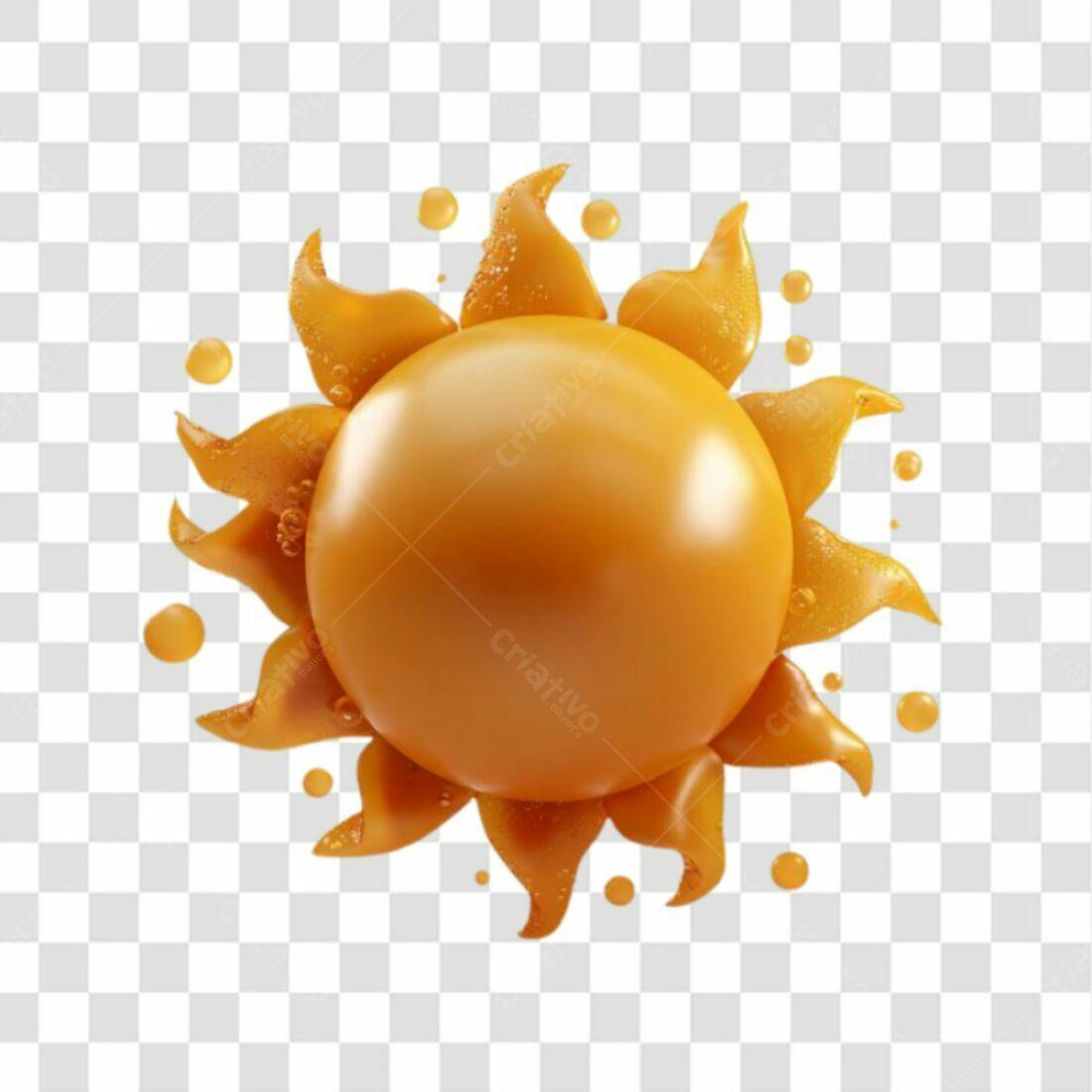 Ícone Sol Verão PNG com fundo transparente