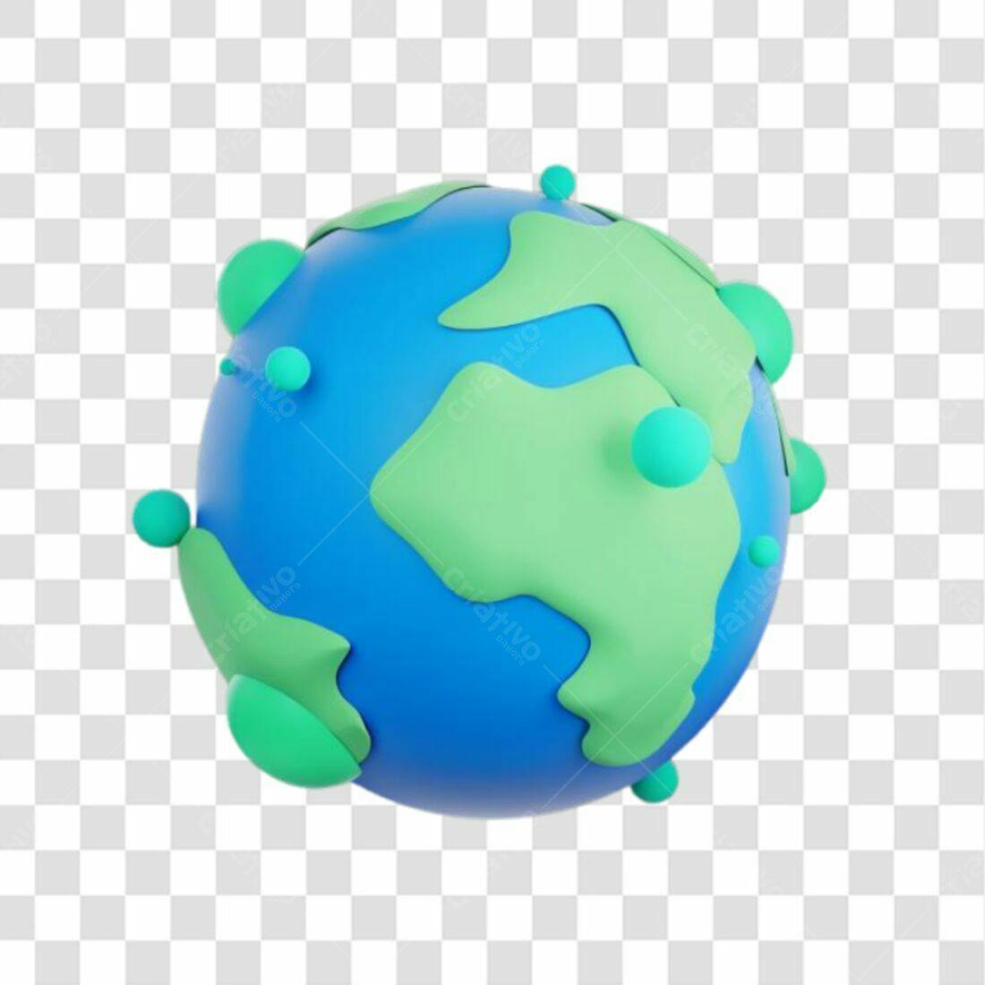 Icone Dia da Terra PNG com fundo transparente