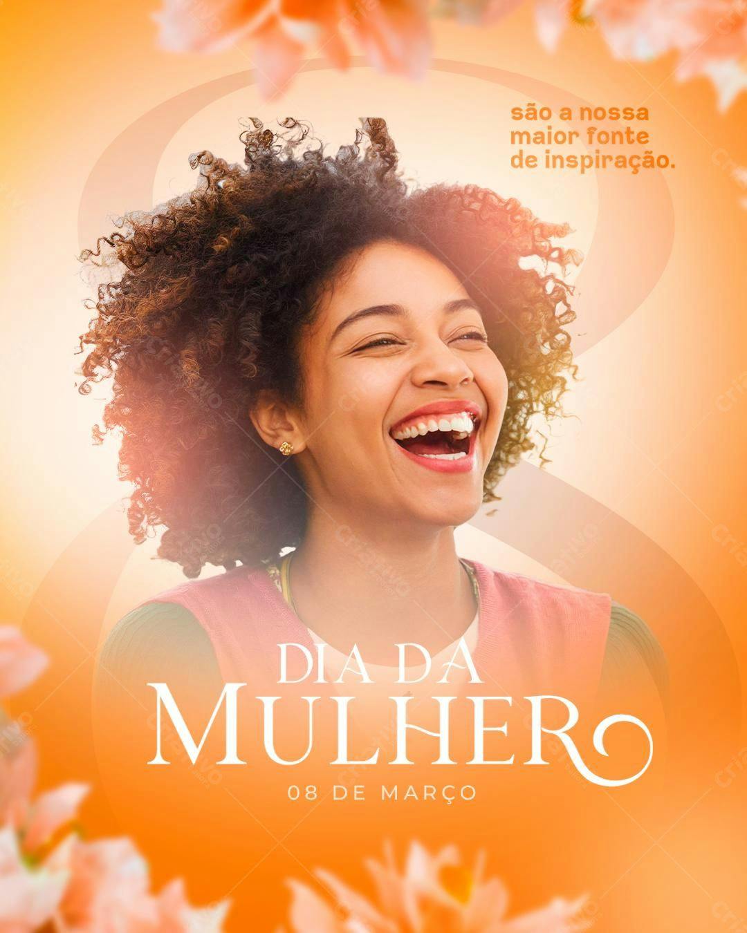 Flyer Dia Internacional da Mulher PSD Editável