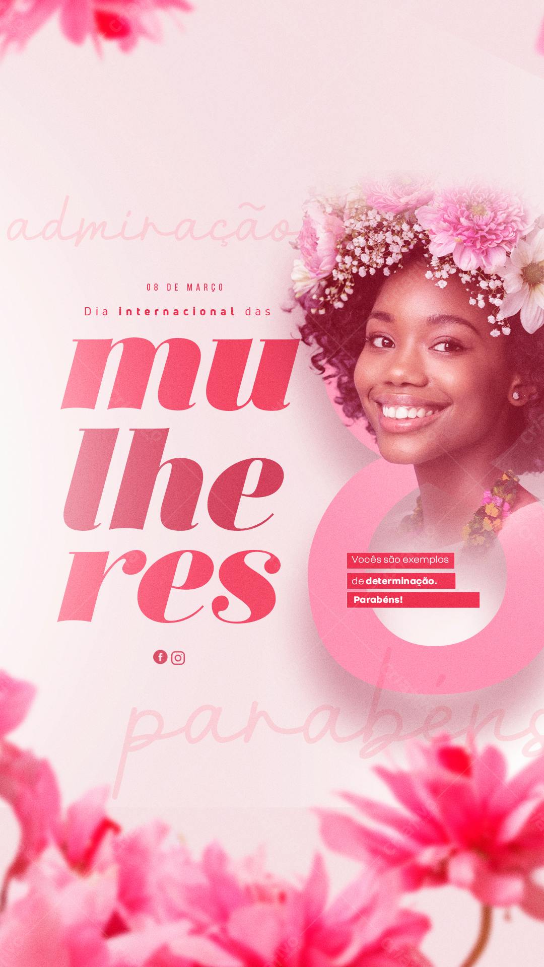 Flyer Dia Internacional da Mulher PSD Editável