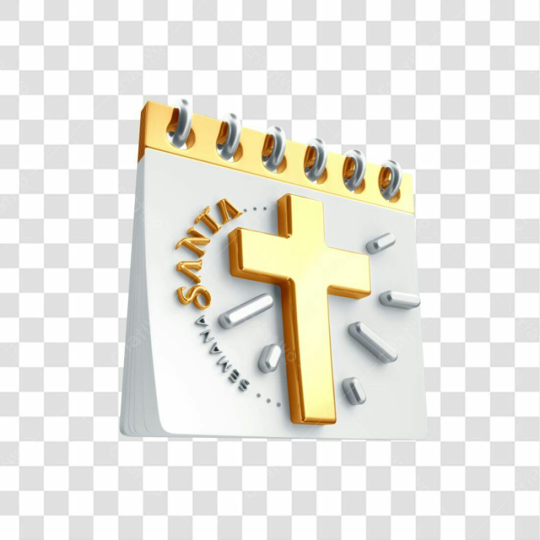 Icone Calendário Semana Santa PNG com fundo transparente