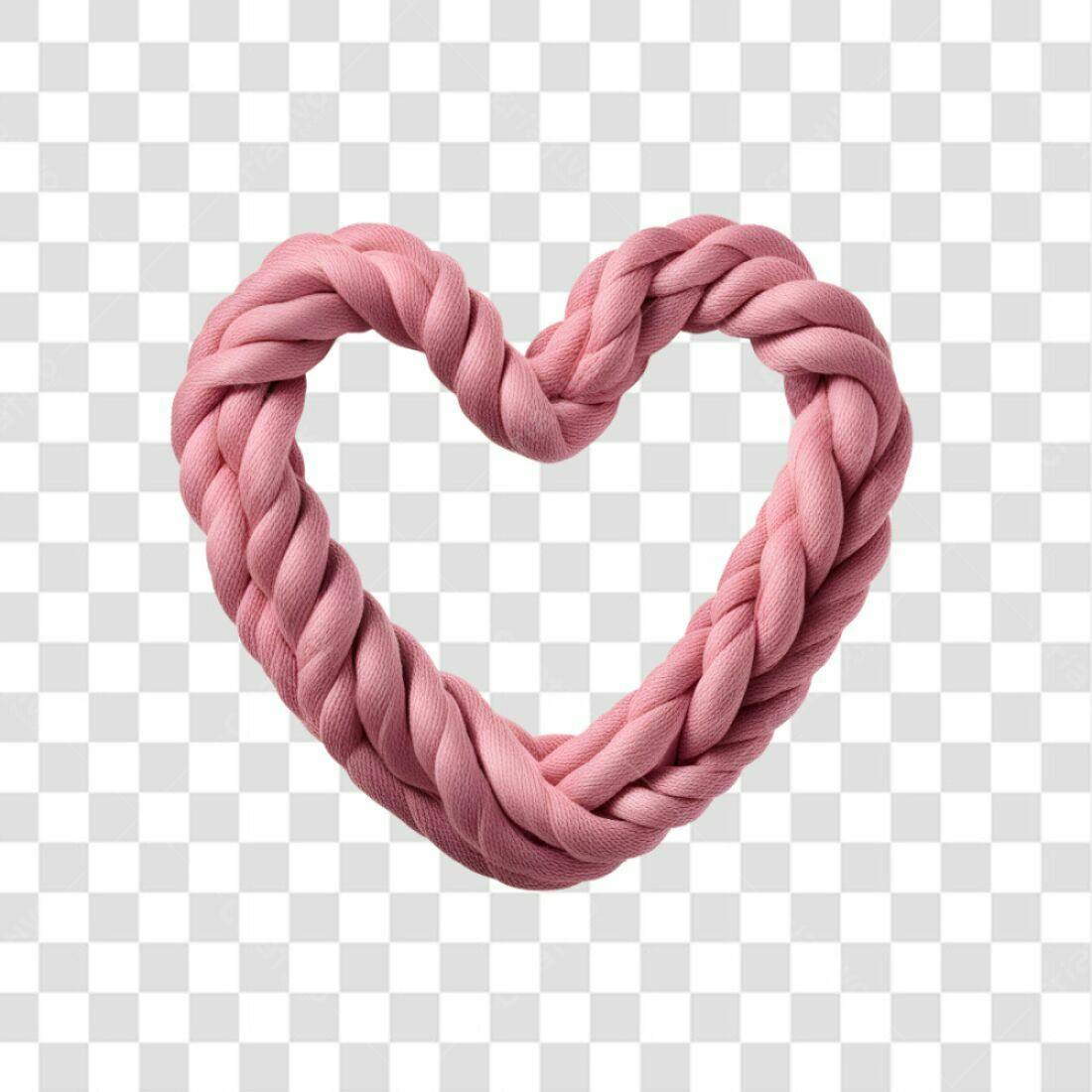 Icone Dia dos Namorados Corda Rosa PNG com fundo transparente