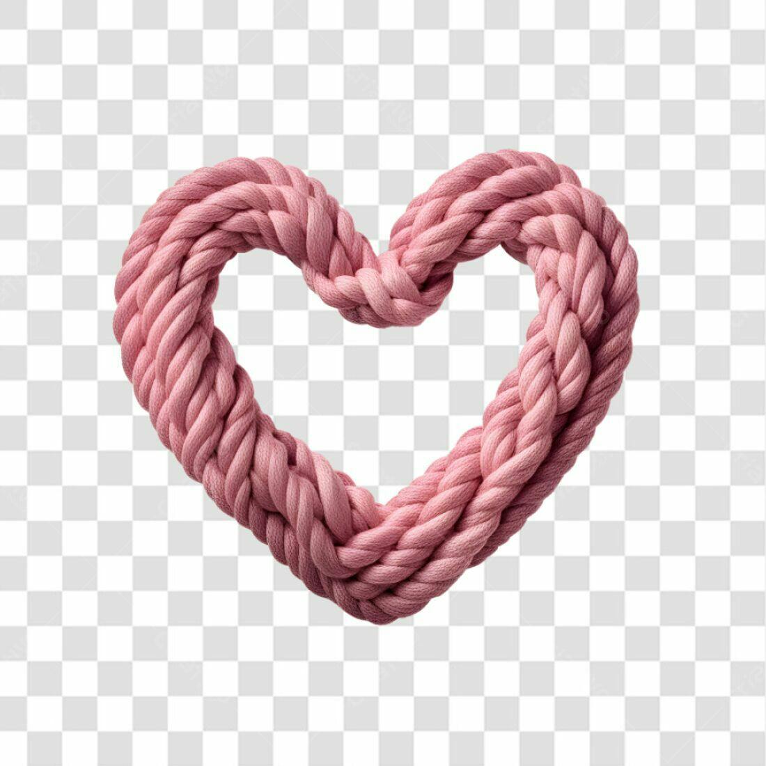 Icone Dia dos Namorados Corda Rosa PNG com fundo transparente