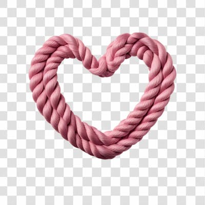 Coração De Corda Rosa 20