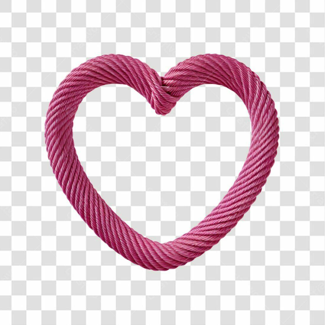 Icone Dia dos Namorados Corda Rosa PNG com fundo transparente
