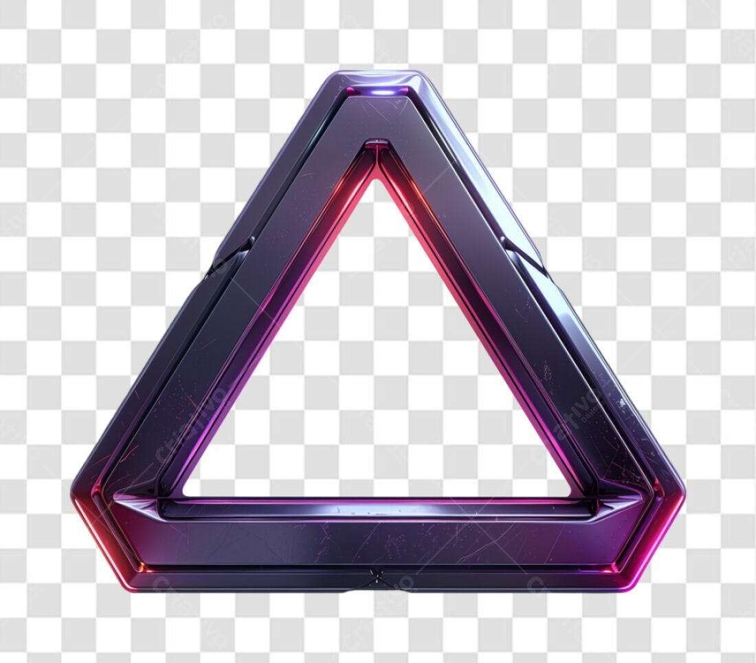 Moldura Triangular PNG com fundo transparente