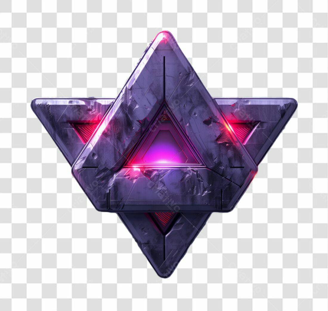Icone Sci-fi roxa e magenta PNG com fundo transparente
