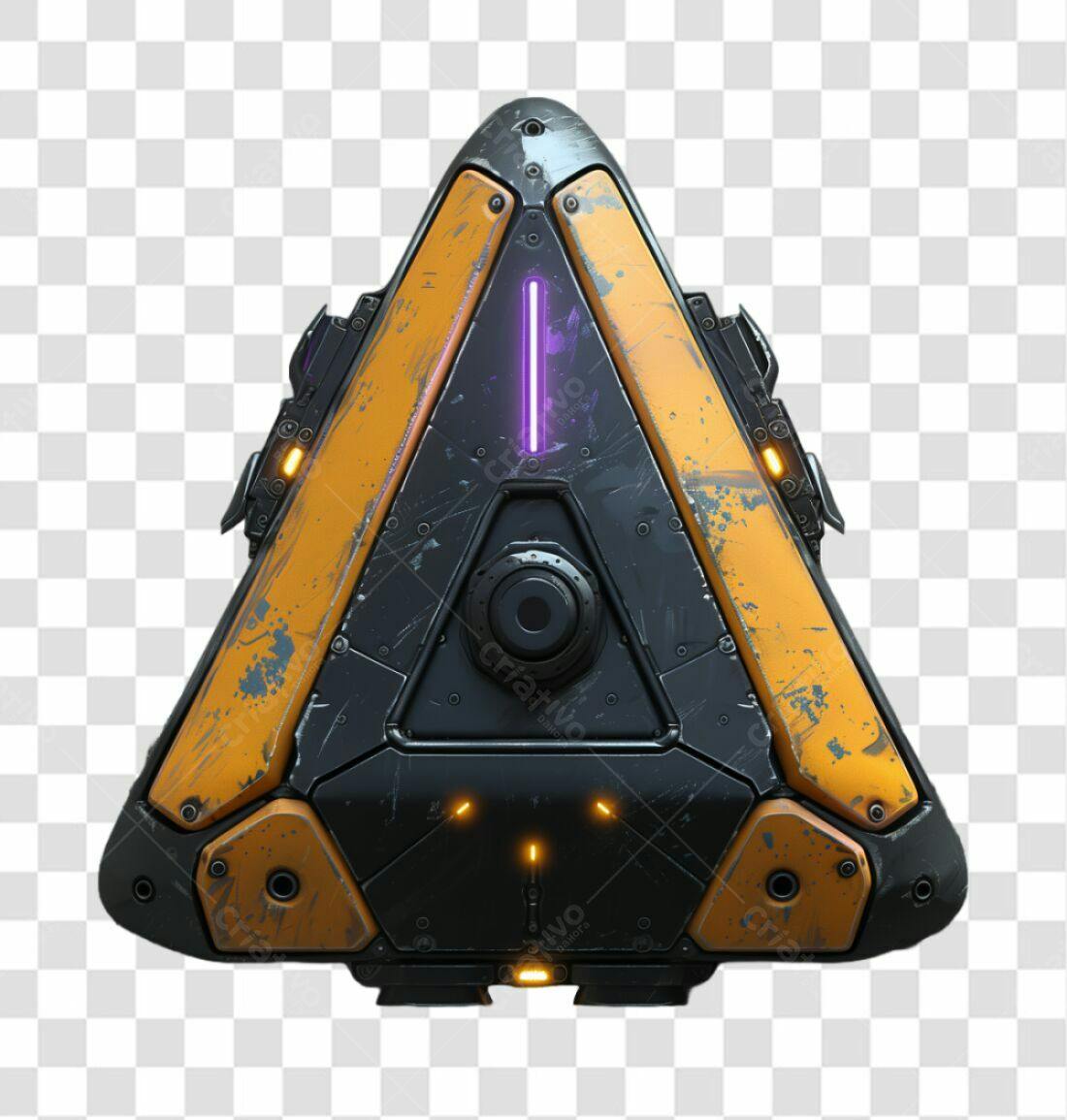Icone Sci-Fi Triangular PNG com fundo transparente