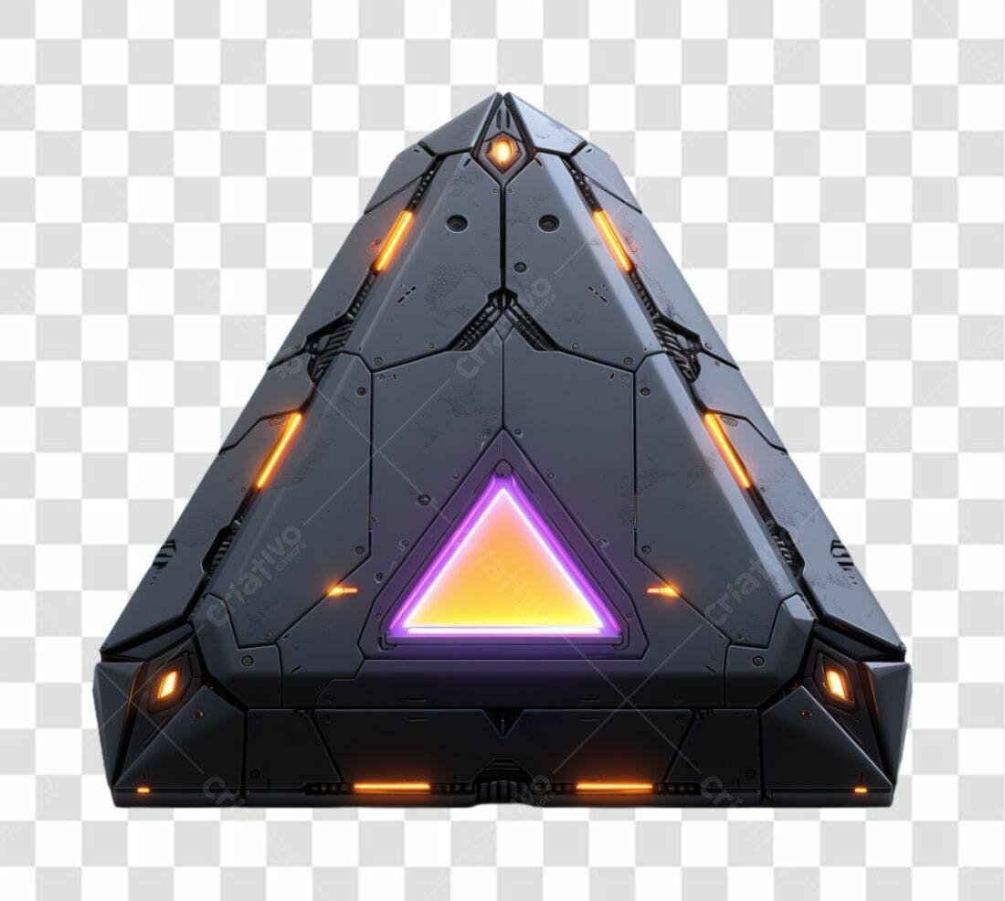 Icone Triângulo Sci-fi PNG com fundo transparente