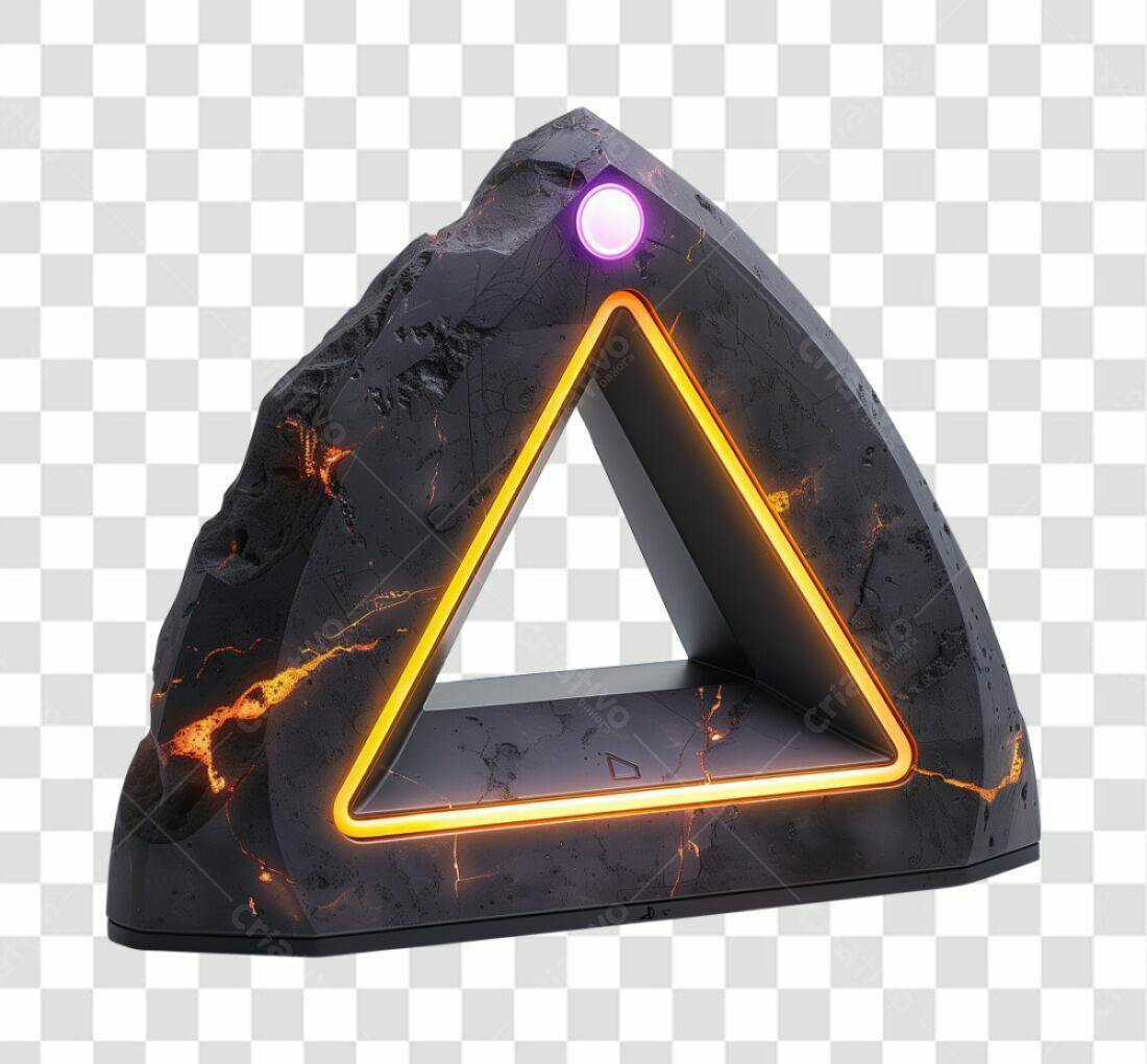 Icone Triângulo de Pedra PNG com fundo transparente