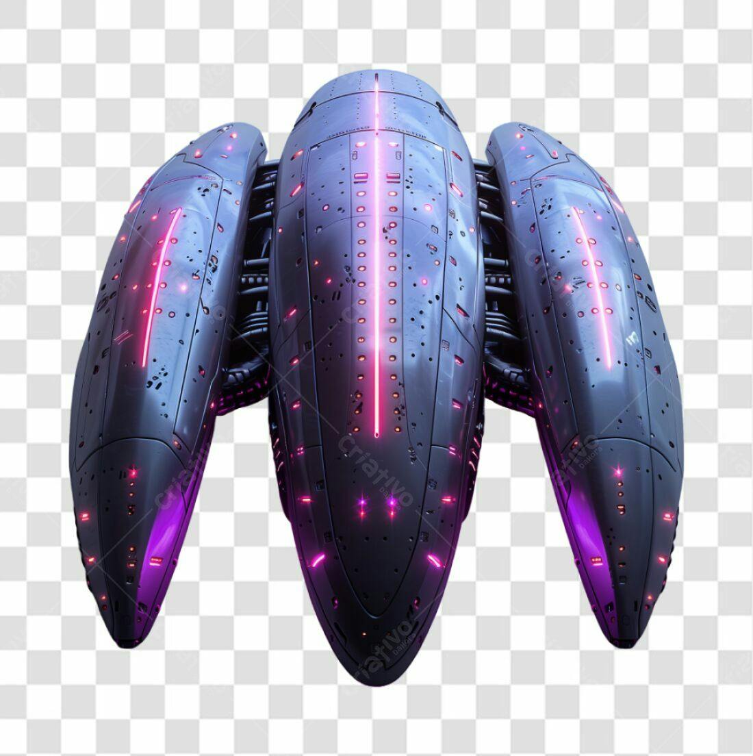 Icone Nave Espacial Sci-Fi PNG com fundo transparente