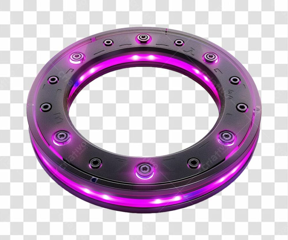 ELEMENTO FUTURISTA COM LUZES NEON | IMAGEM SEM FUNDO