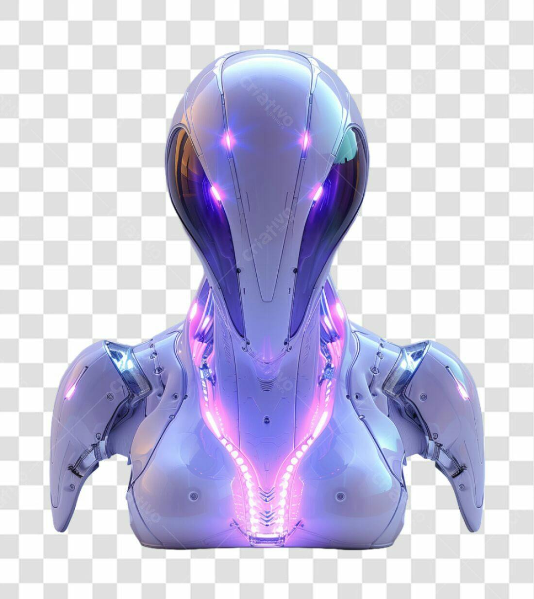 Icone Robô futurista PNG com fundo transparente
