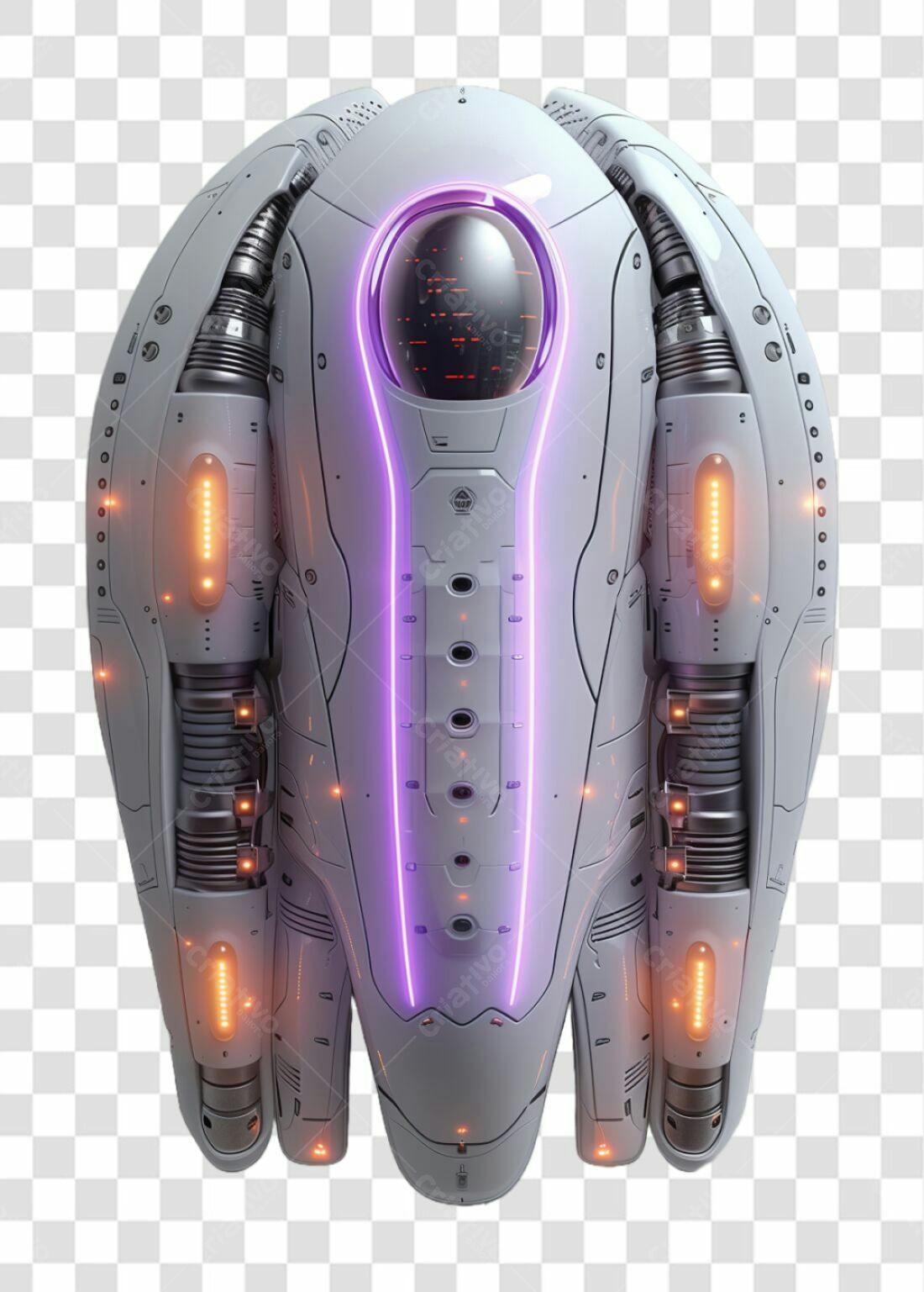 Icone Nave Espacial Sci-Fi PNG com fundo transparente